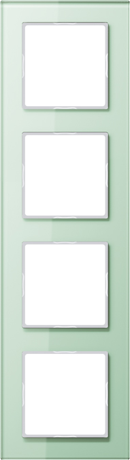 Jung Glasrahmen 4-fach mt/ws waage/senkrecht AC 584 GL WMT günstig online kaufen