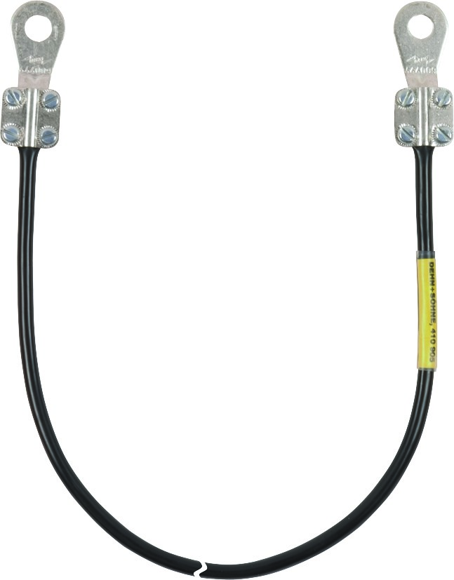 DEHN Erdungsleitung 10mmq/L 0,3m schw. EL10L035M2KSG10