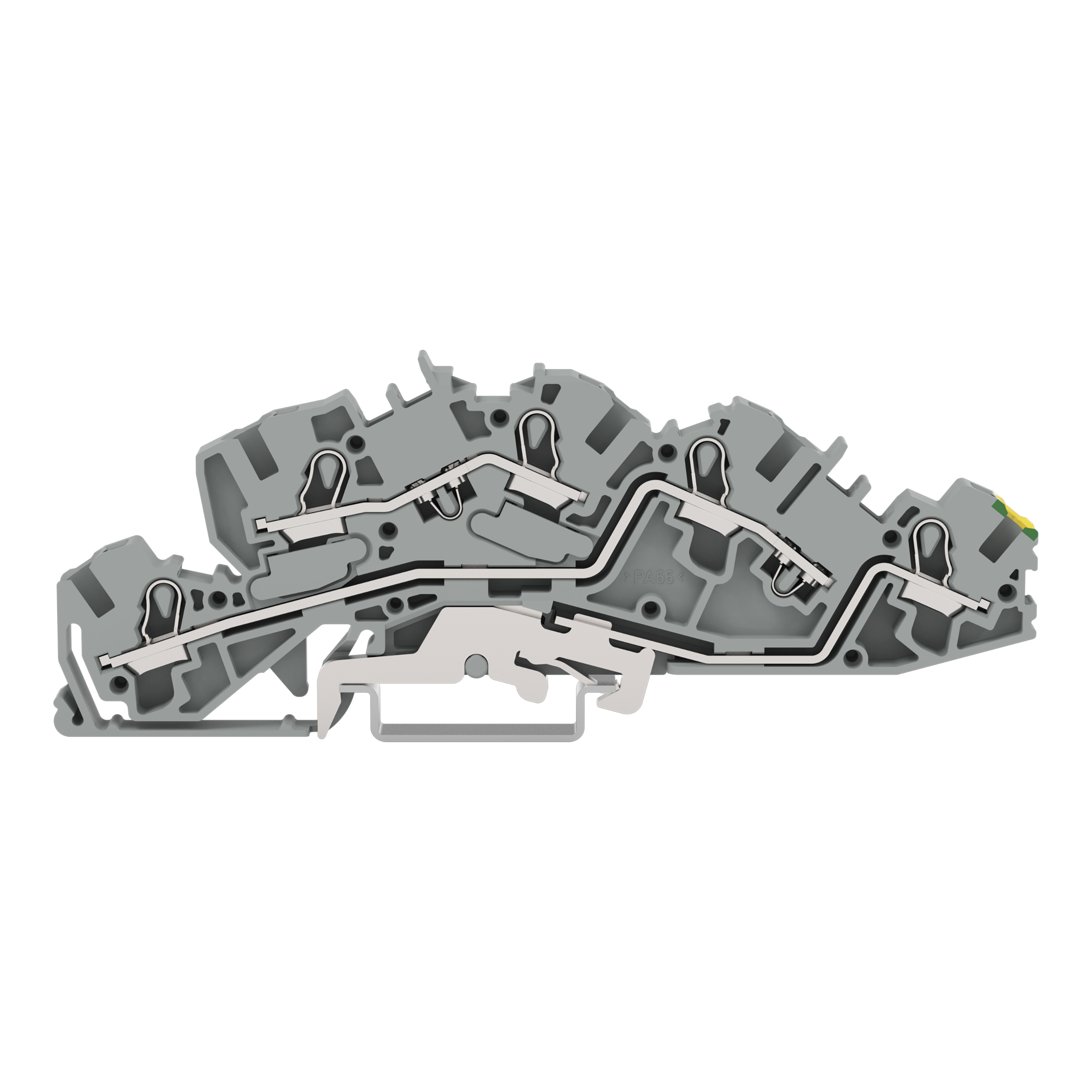WAGO GmbH & Co. KG Installations-Etagenklemme L/L/PE 4/6qmm grau 2005-7645