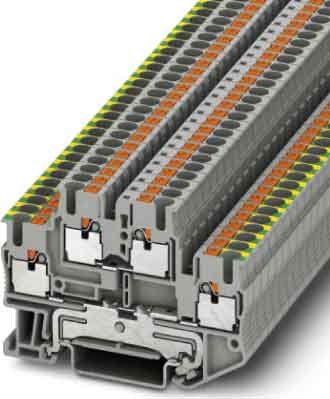 Phoenix Contact Schutzleiter-Reihenklemme 5,2 mm, grau PTTB 2,5-PE/L