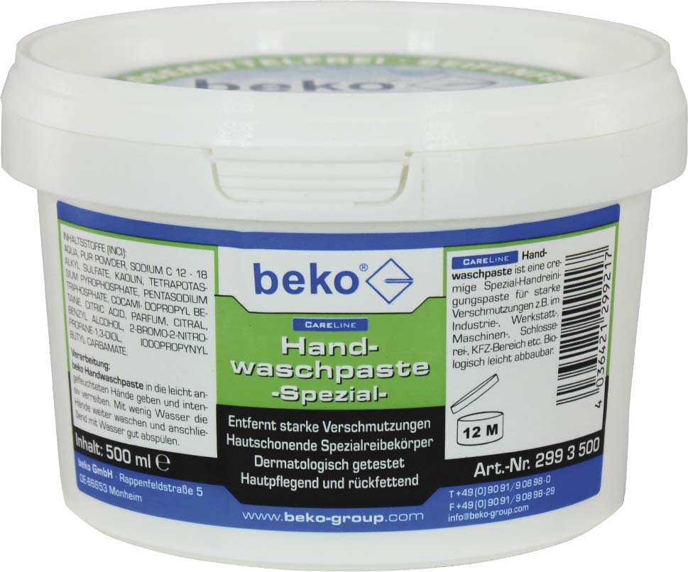 Beko Handwaschpaste 500ml 2993500 Beko Handwaschpaste 500ml 2993500