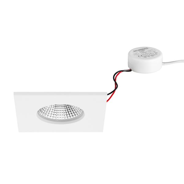 Brumberg recessed LED downlightset, IP65, phase cut dimmable - 40481173