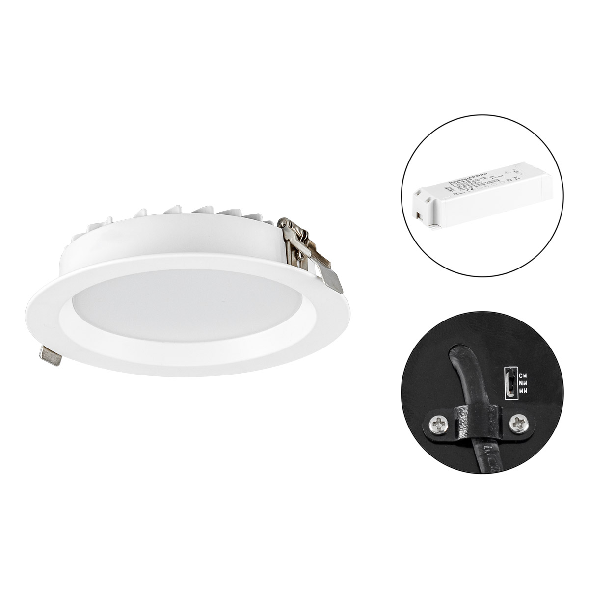EVN Lichttechnik LED-Downlight IP54 dimmbar LN54250125