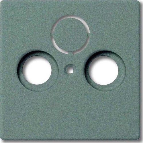 Busch-Jaeger Zentralscheibe meteor-gr f.Antennendose 2Loch 1743-803 - 2CKA001724A4291