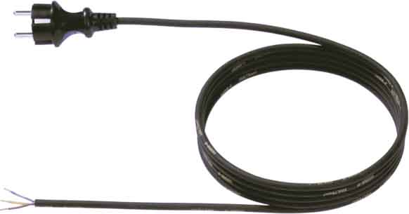 Bachmann Schutzkontakt-Zuleitung 16A/250V,2m,sw 322.174 - 322174