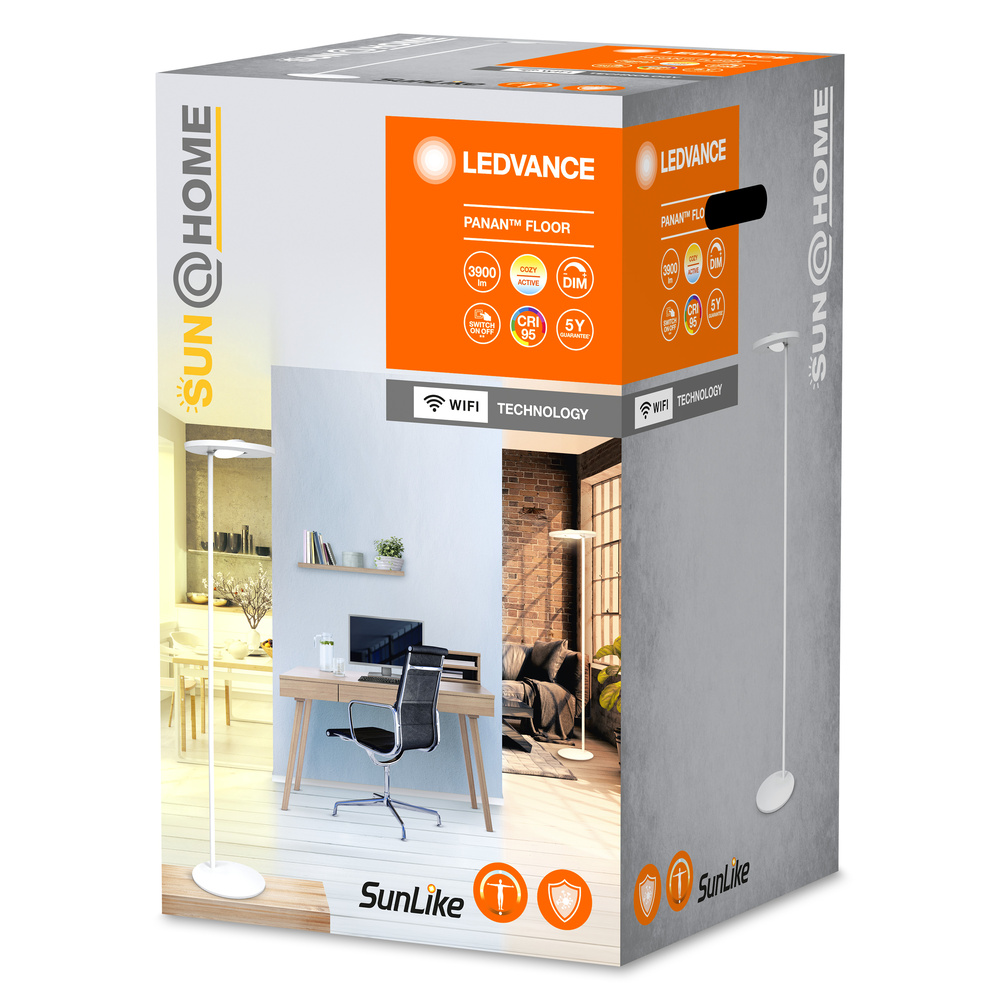 Ledvance LED-Standleuchte mit Human Centric Lighting Technologie SUNATHOME PANAN FLOOR TW – 4058075575899