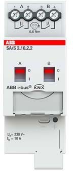 ABB Stotz S&J Schaltaktor 2fach, 10A, REG SA/S2.10.2.2 - 2CDG110257R0011