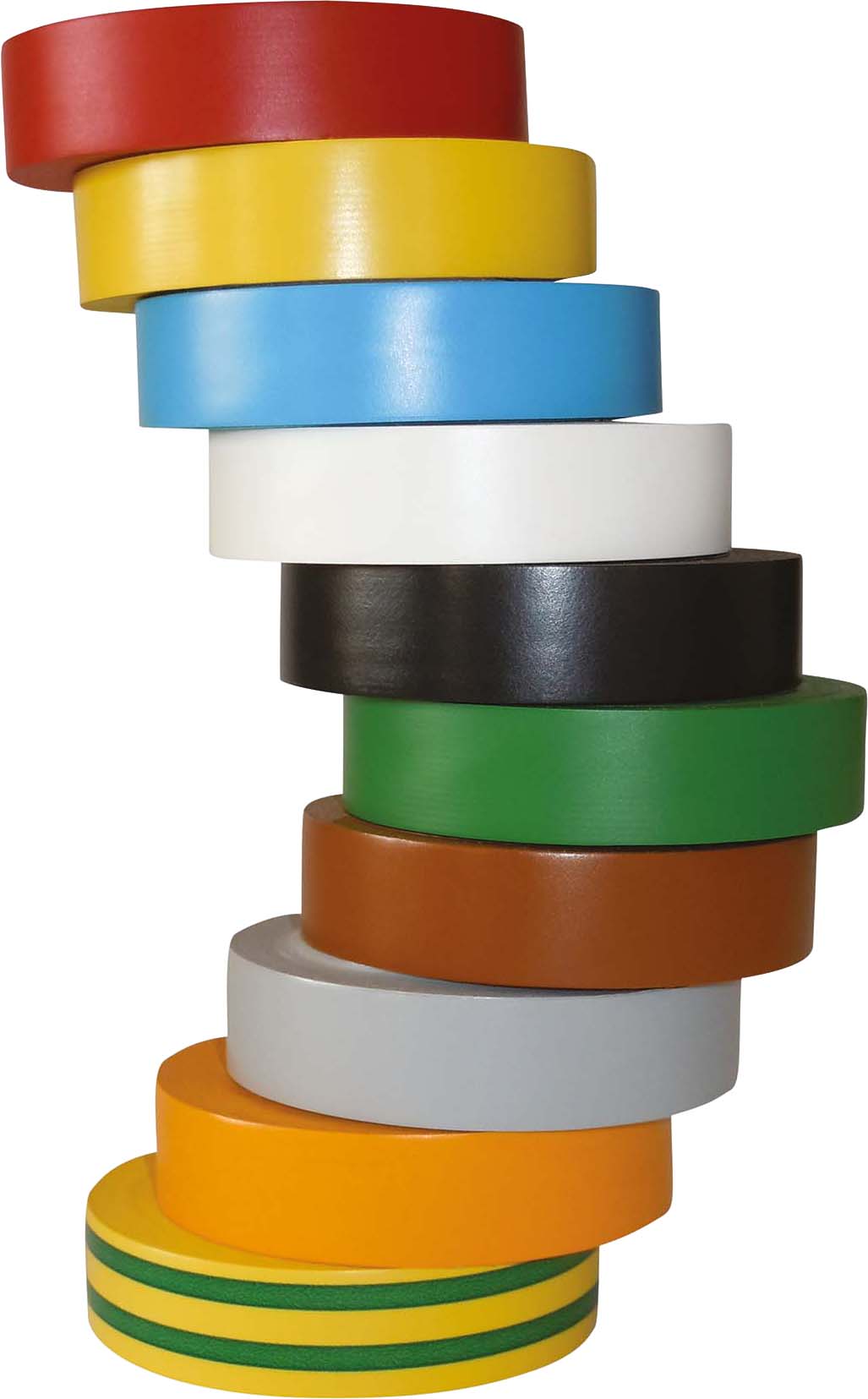 HellermannTyton PVC Isolierband-Set 10 versch. Farben HTAPE-FLEX 15 Mix