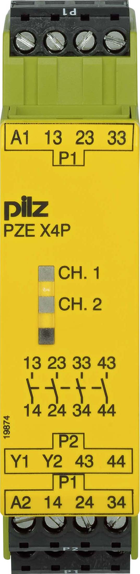 Pilz Kontakterweiterungsblock 24VDC 4n/o PZE X4P #777585