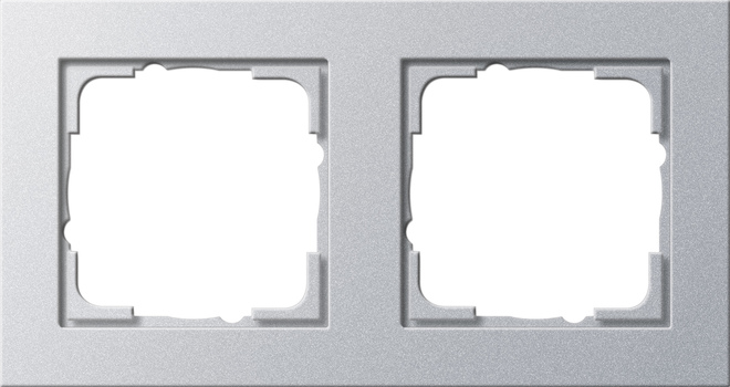 Gira Abdeckrahmen 2f.alu E2 021225 Gira Abdeckrahmen 2f.alu E2 021225