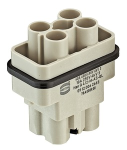 Harting Einsatz Axialschraubansch. Stift Polycarbonat 09120062665
