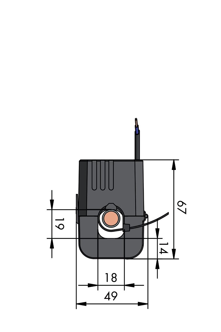 WAGO GmbH & Co. KG Kabelumbau-Stromwandler 100A/1A 0,2 855-4001/100-001