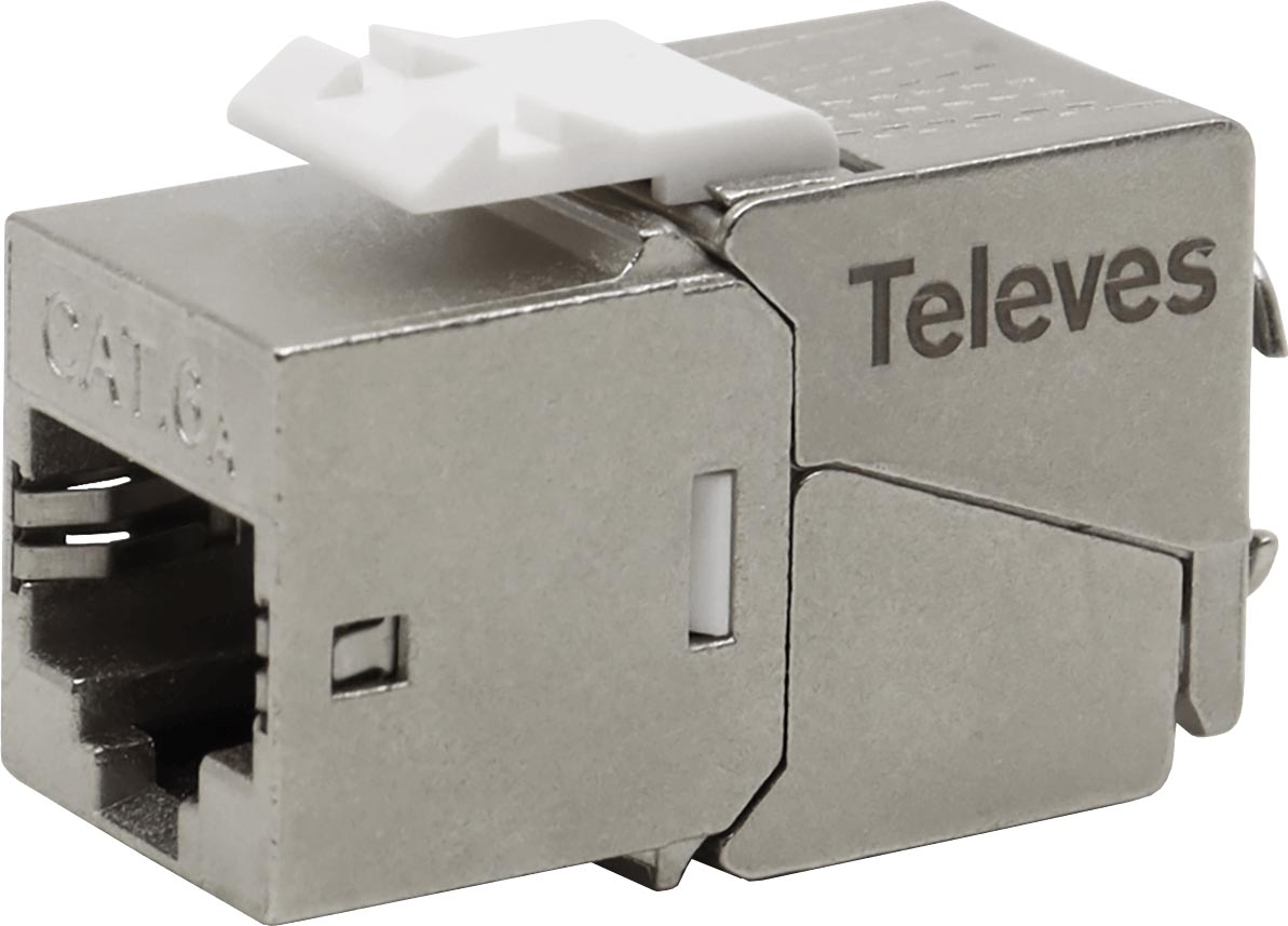 Televes RJ45-Buchse FTP Cat. 6A Keystone CAT6AB-S