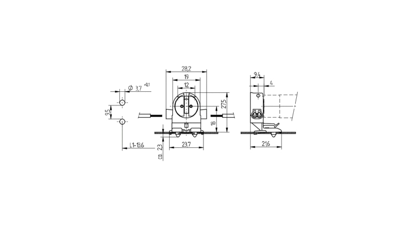 BJB G5 Push in lampholders