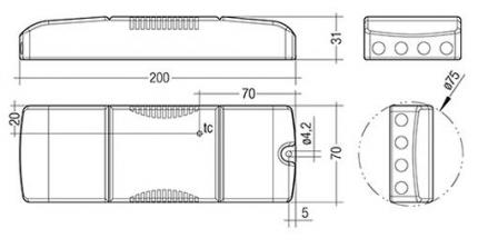 Tridonic LED-Treiber LC 10W 150-400mA flexC SR EXC