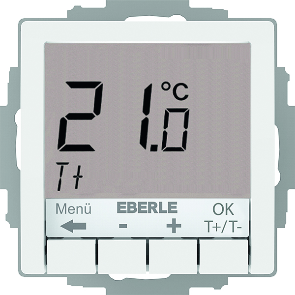 Eberle Controls UP-Thermostat Hinterleuchtung weiß UTE4100R-RAL9010-G55 - 527815455504