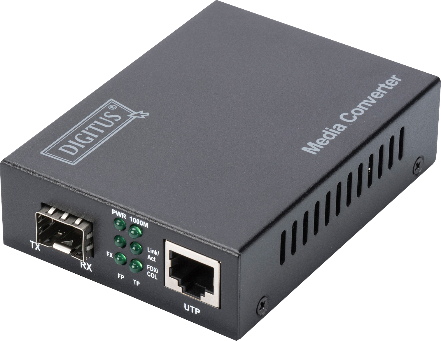 DIGITUS Gigabit Medienkonverter 10/100/1000 SFP-Port DN-82130