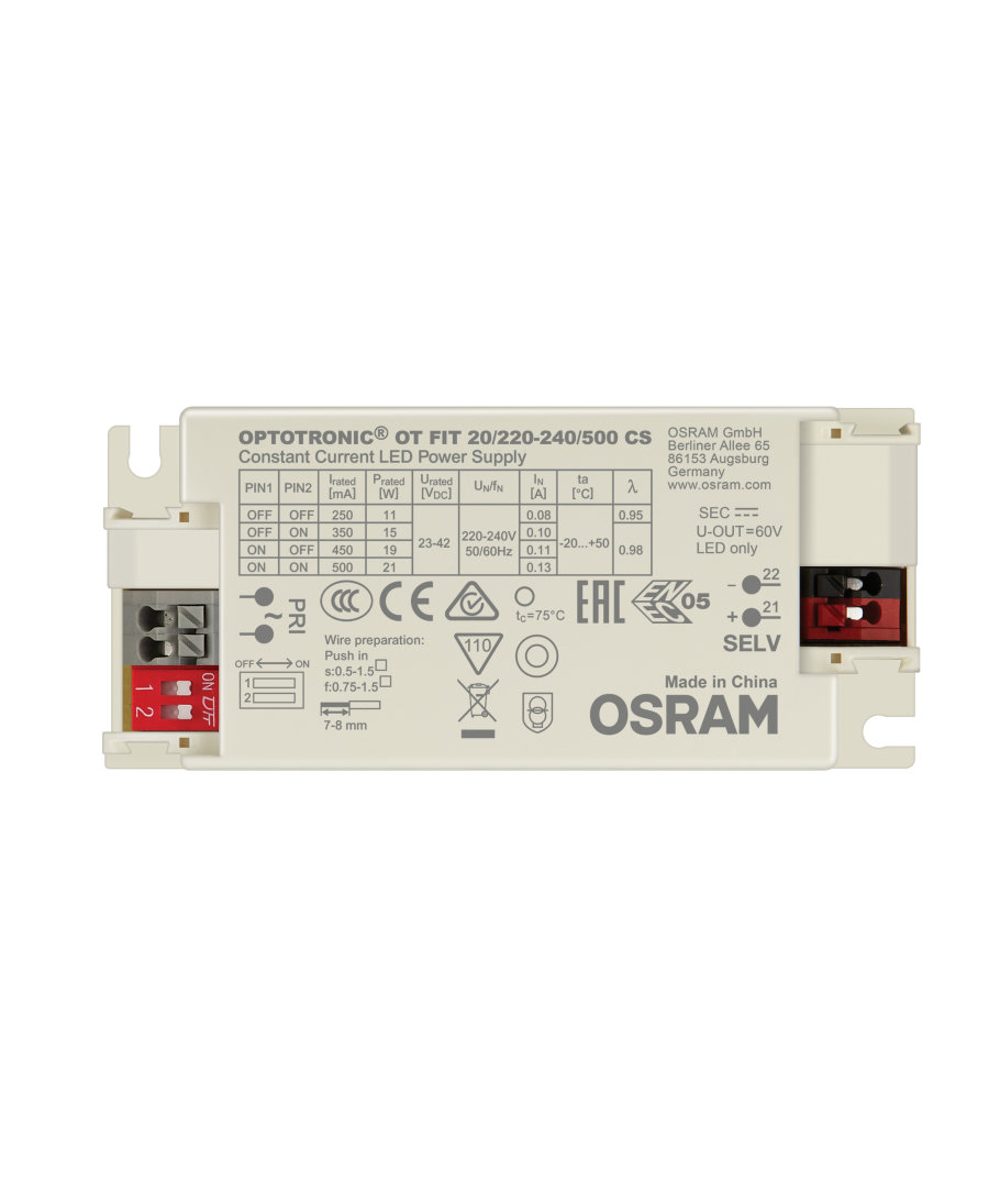 Osram LED driver OT FIT 20/220-240/500 CS G3 (generation 3)
