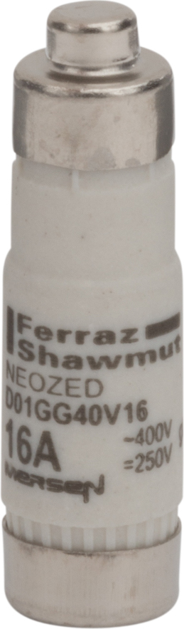Mersen Sicherungseinsatz NEOZED D01 gG 16A/400V D01GG40V16 - R223023 Mersen Sicherungseinsatz NEOZED D01 gG 16A/400V D01GG40V16 - R223023
