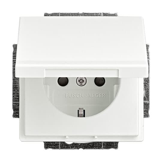 Busch-Jaeger SCHUKO Steckdosen-Einsatz studioweiß matt 20 EUKB-884 günstig online kaufen