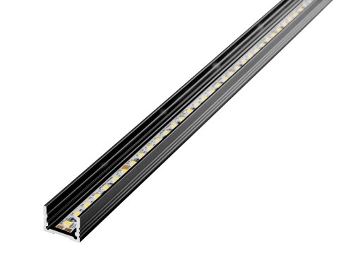 Barthelme Alu-Profil 1000mm, RAL9005 62399201_9005 - 62399201_9005
