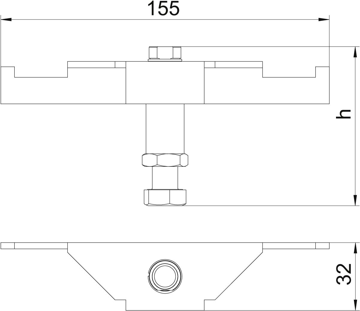 OBO Bettermann Vertr Schwerlaststütze DSSL2 75 - 7410581