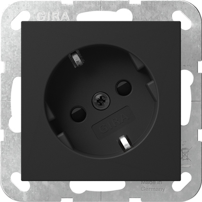 Gira Steckdose 30° Schwarz 4418005