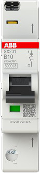 ABB Stotz S&J Sicherungsautomat 6kA, 10A, 1P SX201-B10