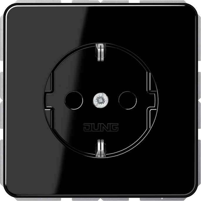 Jung SCHUKO-Steckdose 16A 250V m.Berührungsschutz CD 1520 BFKI SW - CD1520B günstig online kaufen