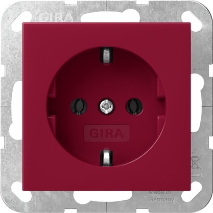 Gira SCHUKO-Steckd. System 55 Rot 4455108 - 4455108