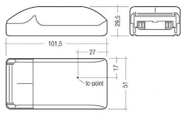 Tridonic LED-Treiber LCBI 10W 350mA PHASE-CUT/1-10V SR