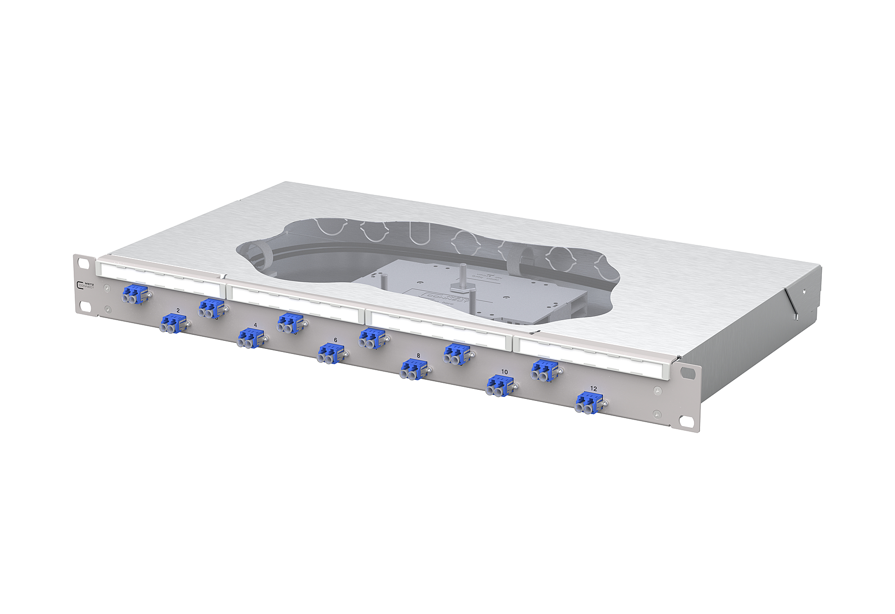 Metz Connect Patchfeld splice 12xLC-D OS2 1504597412-F