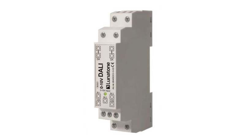 Lunatone Light Management Interface 0-10V to DALI 3-CH DIN Rail - 86468353-3-HS