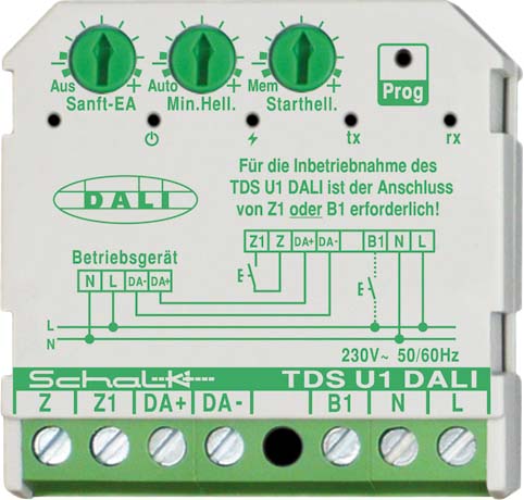 Schalk Tastdimm-Steuergerät integr. Netzteil TDS U1 DALI - TDSU1D9