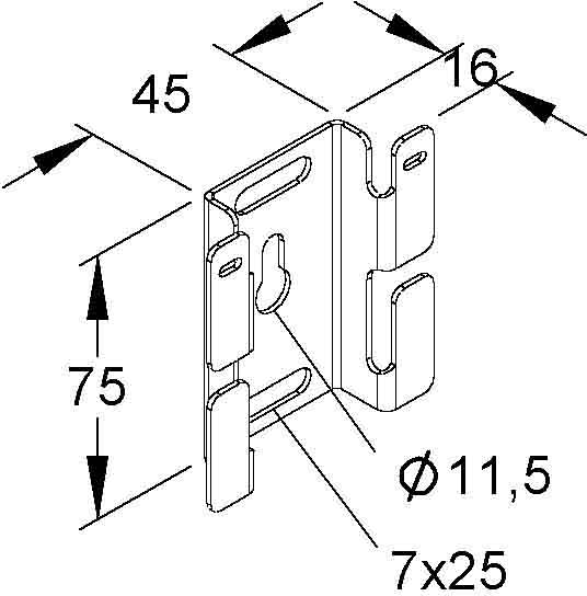 Niedax Montagebügel GRMB 50 E3