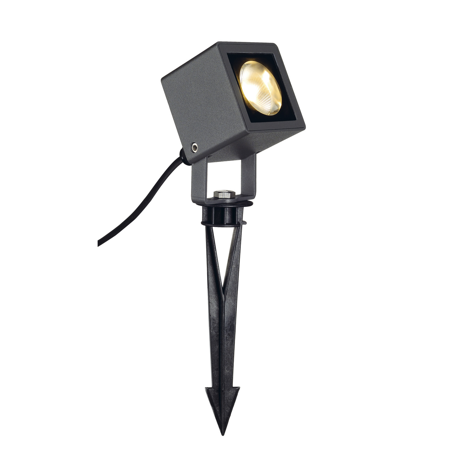 SLV NAUTILUS 10, Outdoor Spiessleuchte, LED, 3000K, IP65, eckig, anthrazit, 9W - 231035