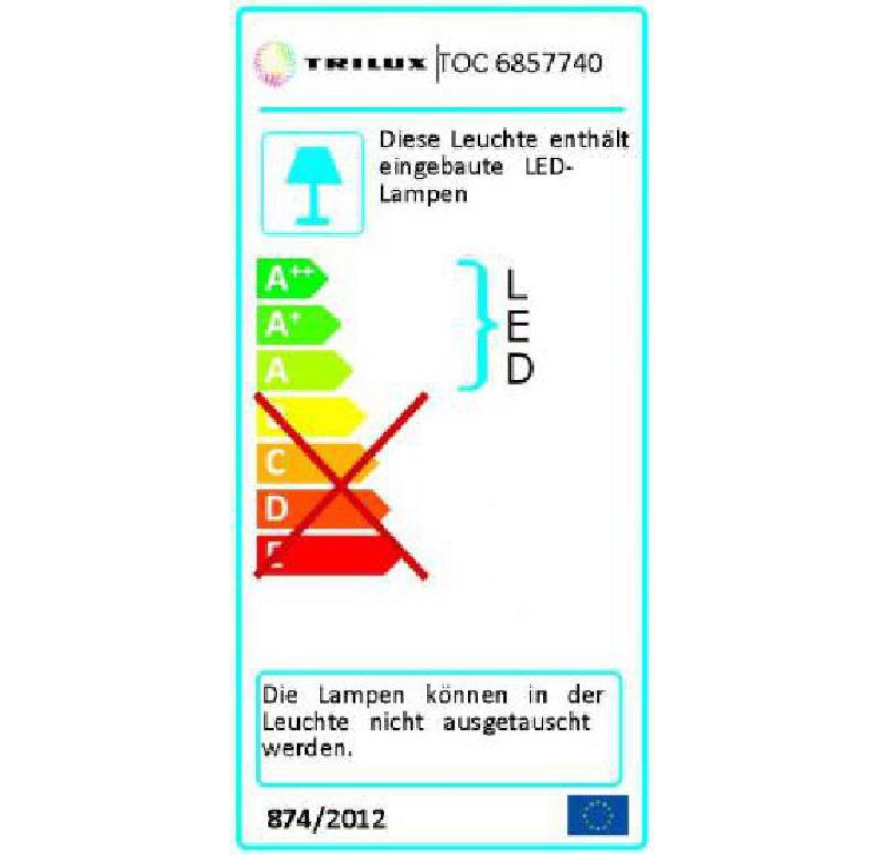 Trilux LED-Anbauleuchte 74R WD1 LED1000-840 ET - 6857840