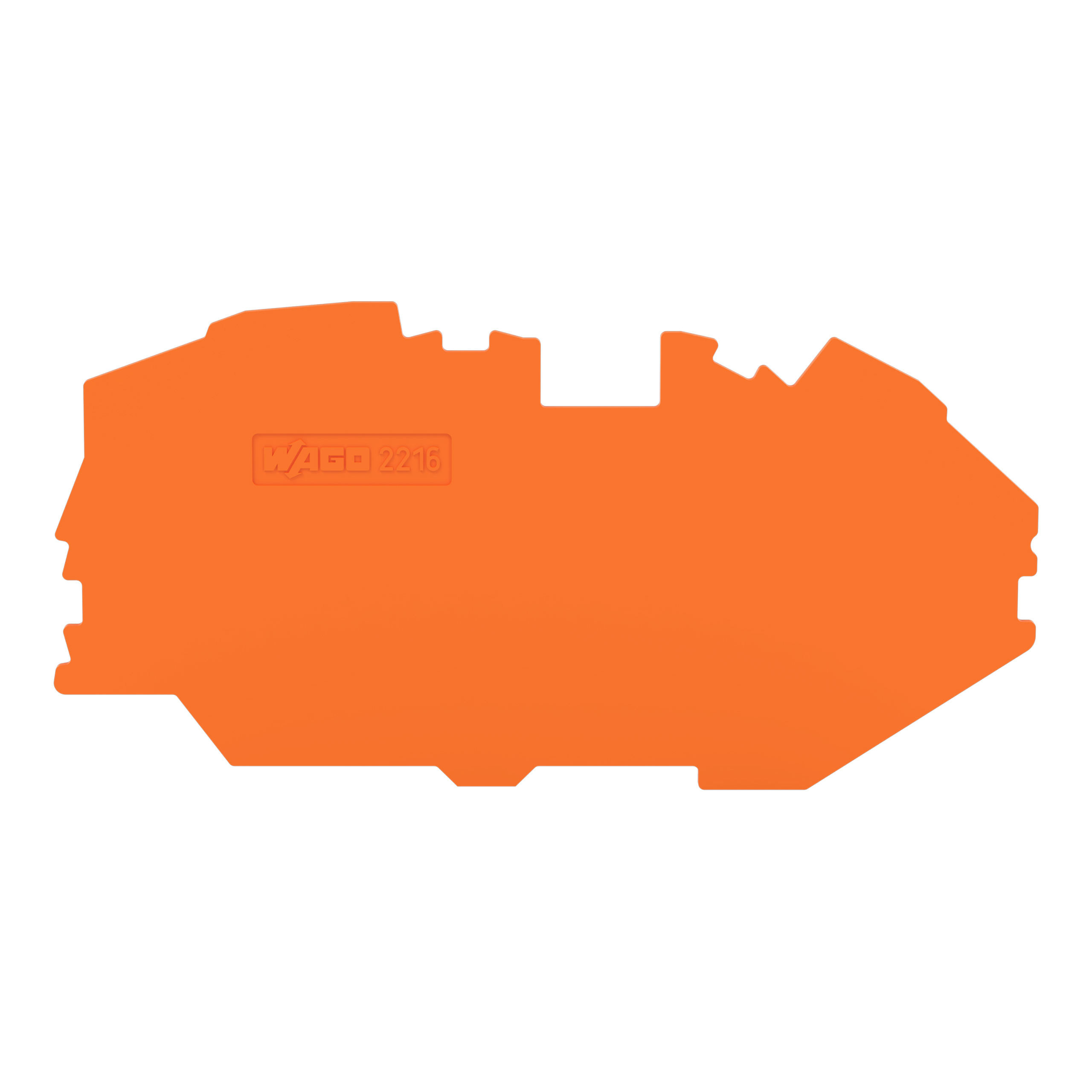WAGO GmbH & Co. KG Abschluss-/Zwischenplatte 1mm orange 2216-7692