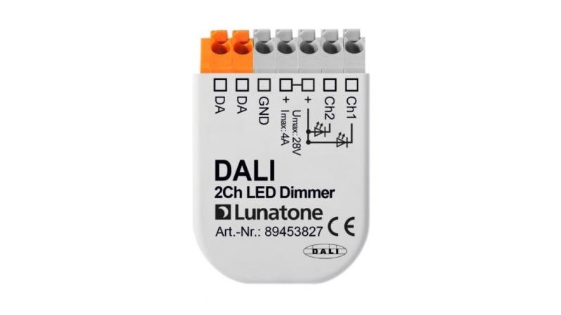 Lunatone Light Management LED-Dimmer DALI 2Ch LED Dimmer 4A CV