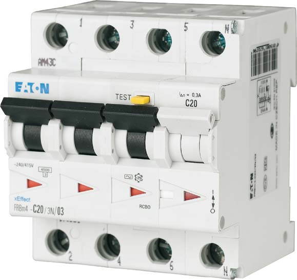 Eaton FI/LS-Schalter C32A, 30mA FRBM4-C32/3N/003-A - 171002 Eaton FI/LS-Schalter C32A, 30mA FRBM4-C32/3N/003-A - 171002