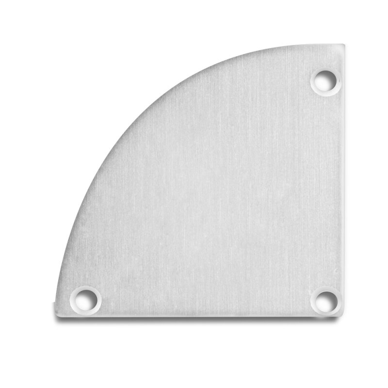 DOTLUX Aluminum end cap for profile/cover DXA19/Q right/left, incl. screws - 4026