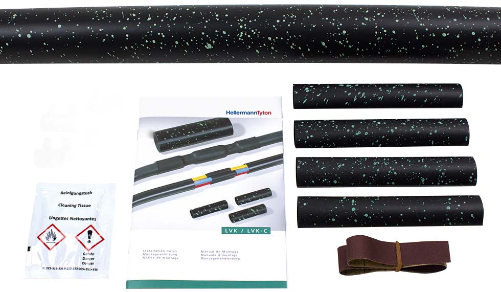 HellermannTyton Schrumpfmanschette LVK-5x1.5-16 PO-XBK1 - 380-04006