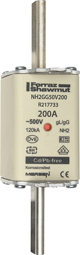 Mersen NH-Sicherungseinsatz SF Gr.2 gG 200A/500V KM NH2GG50V200 - R217733