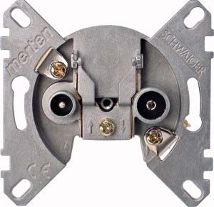 Merten Antennendurchgangsdose BK/Sat 2-fach 466098 günstig online kaufen