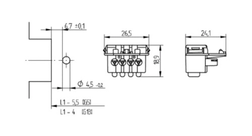 BJB Adaptor for lampholder G5/G13 26.921.-313.50