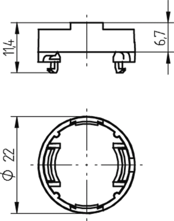 BJB Optikhalter für Durchm. 20 mm von Carclo 47.313.-320.80