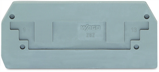 WAGO GmbH & Co. KG Abschlußplatte grau, 2,5mm dick 282-325