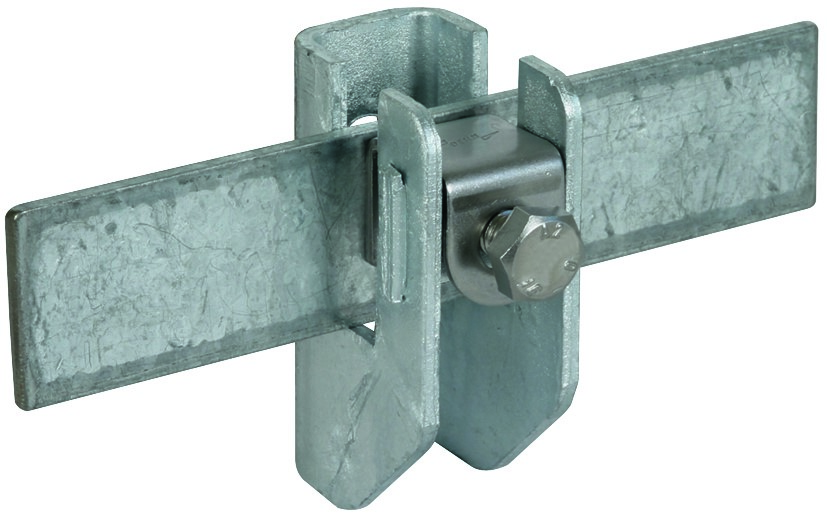 DEHN Flachbandhalter m.DruckstÃ¼ck St/tZn FRH116.10WA15B7STTZN