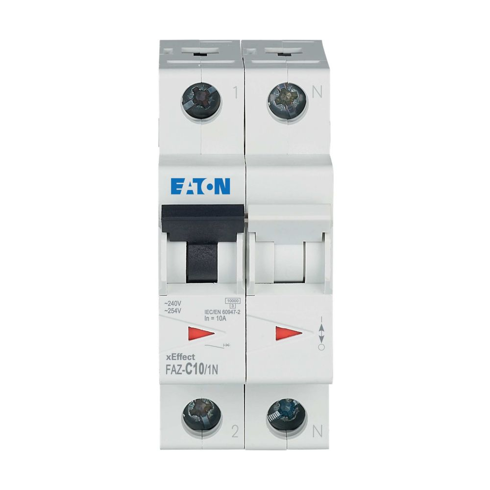 Eaton Leitungsschutzschalter C 10A, 1p+N FAZ-C10/1N