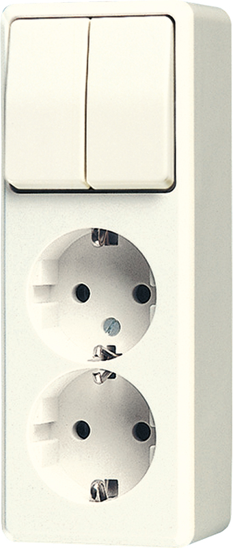 Jung SCHUKO-Zweifach-Steckdose 16A 250V, ws 625 A - 625A günstig online kaufen